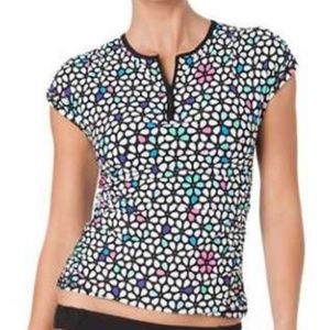 Anne Cole Locker Sporty Swim Top